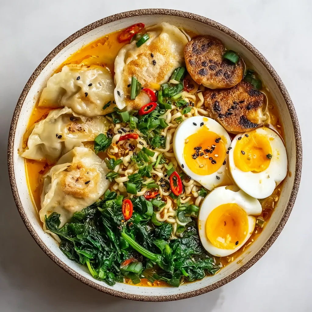 Dumpling Ramen Bowl Recipe