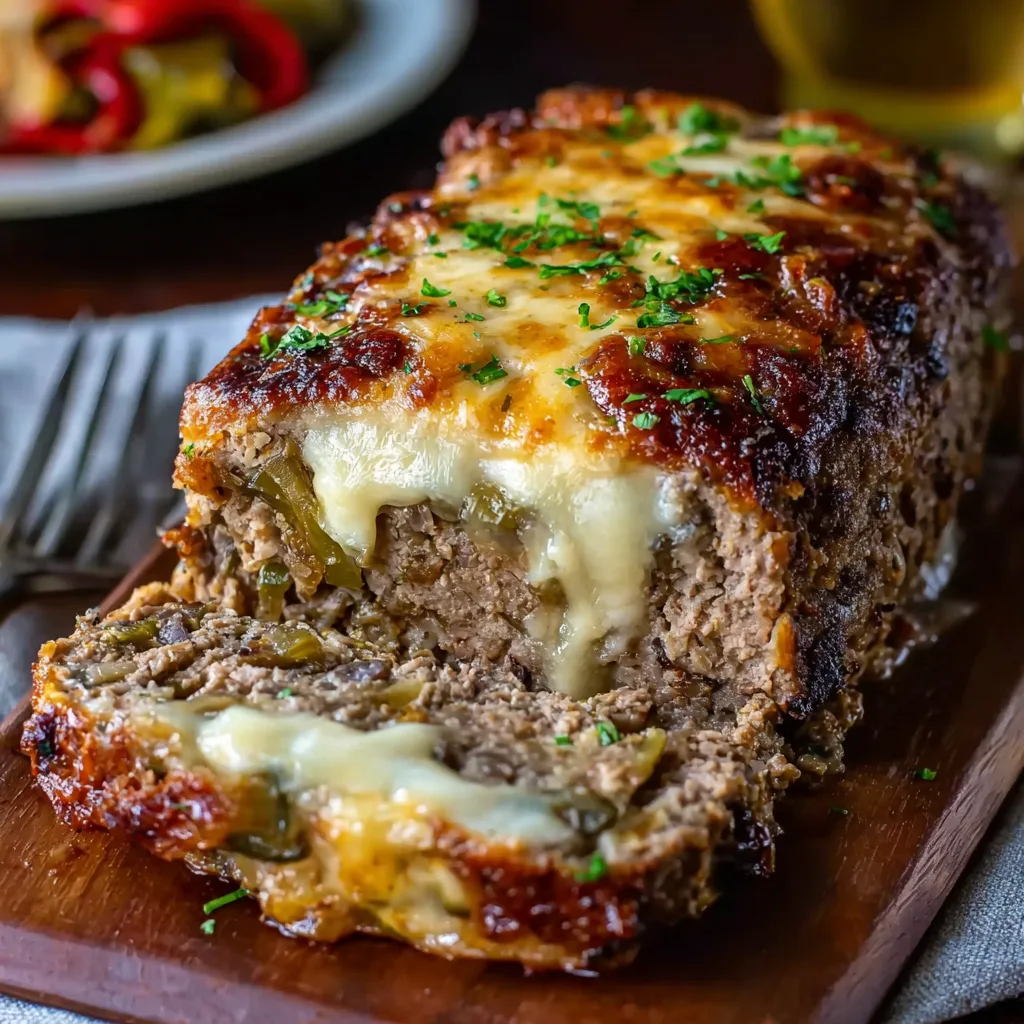 Philly Cheesesteak Meatloaf