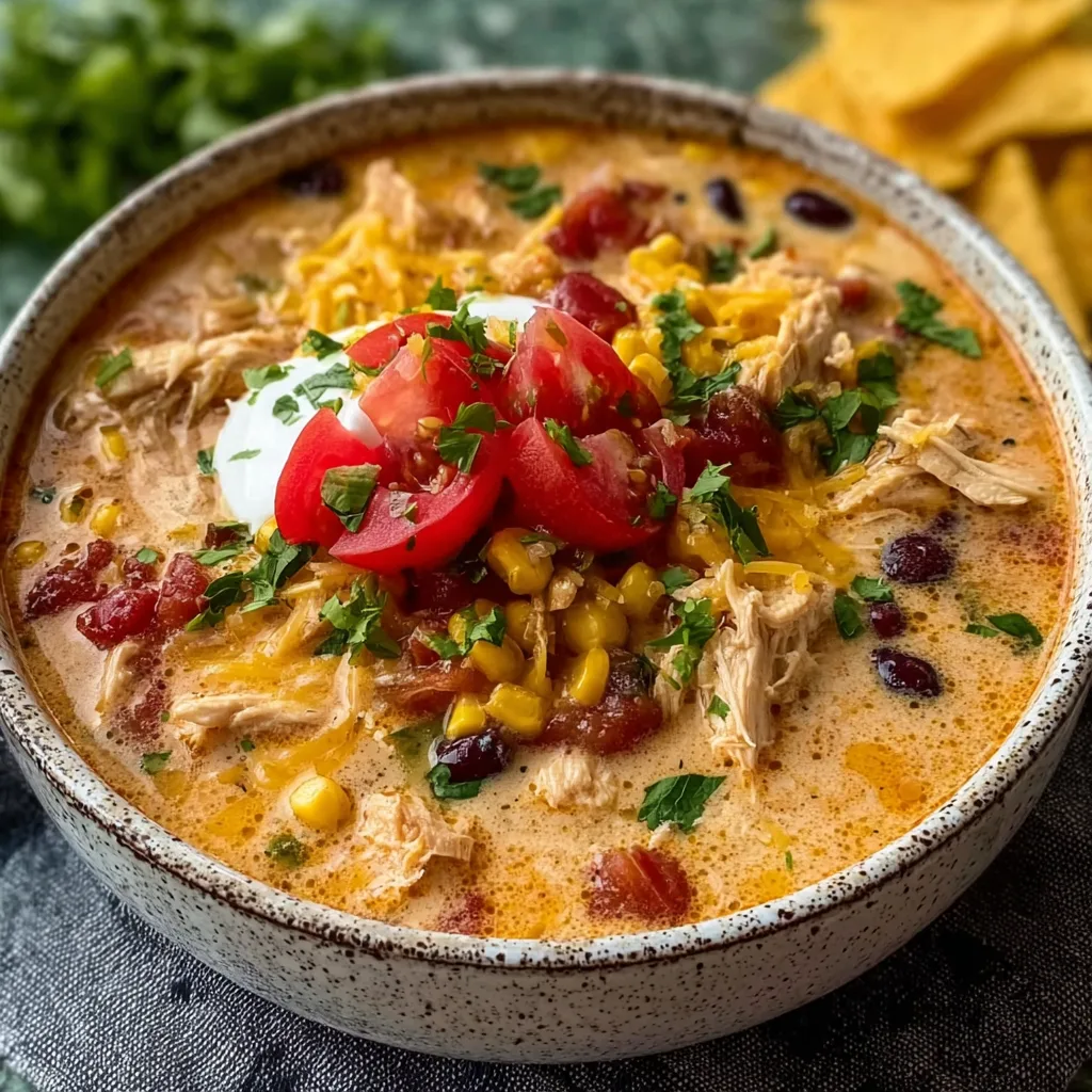 Creamy Chicken Taco Soup