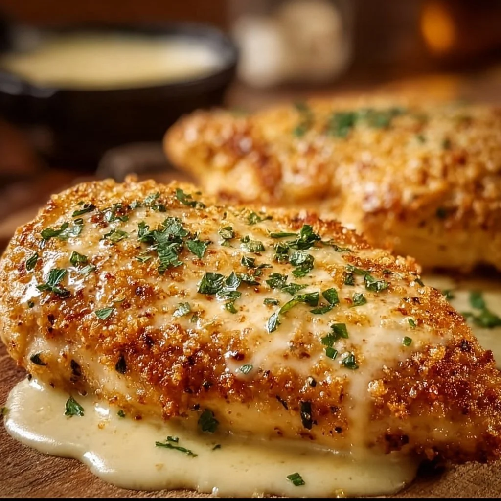Delicious Longhorn Steakhouse Parmesan Chicken served with sides