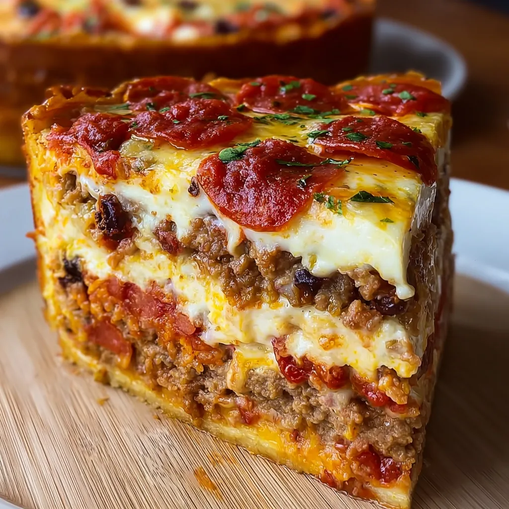 Ultimate Stuffed Layered Pizza Pie