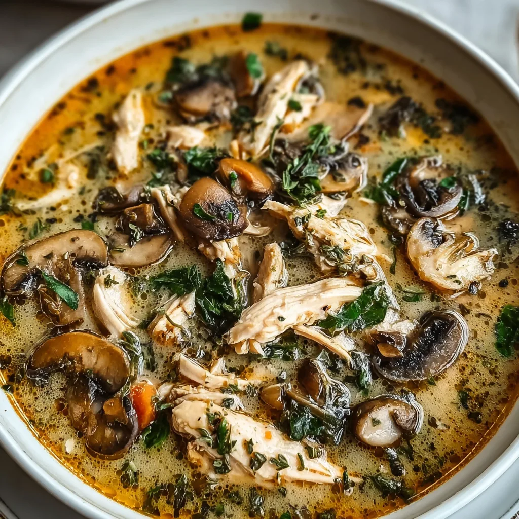 Rotisserie Chicken Mushroom Soup