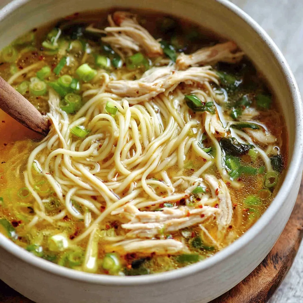 Ginger Scallion Chicken Soup