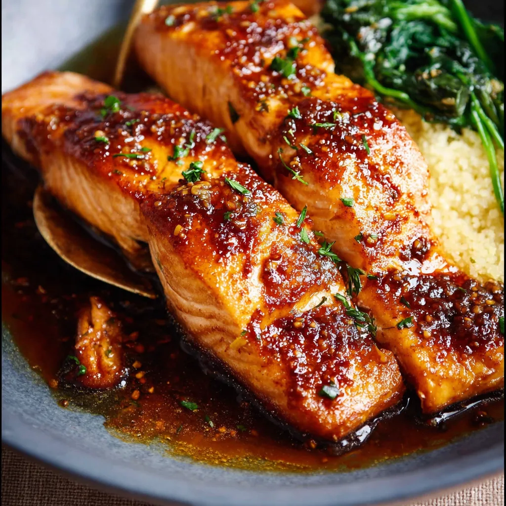 Honey Garlic Glazed Salmon
