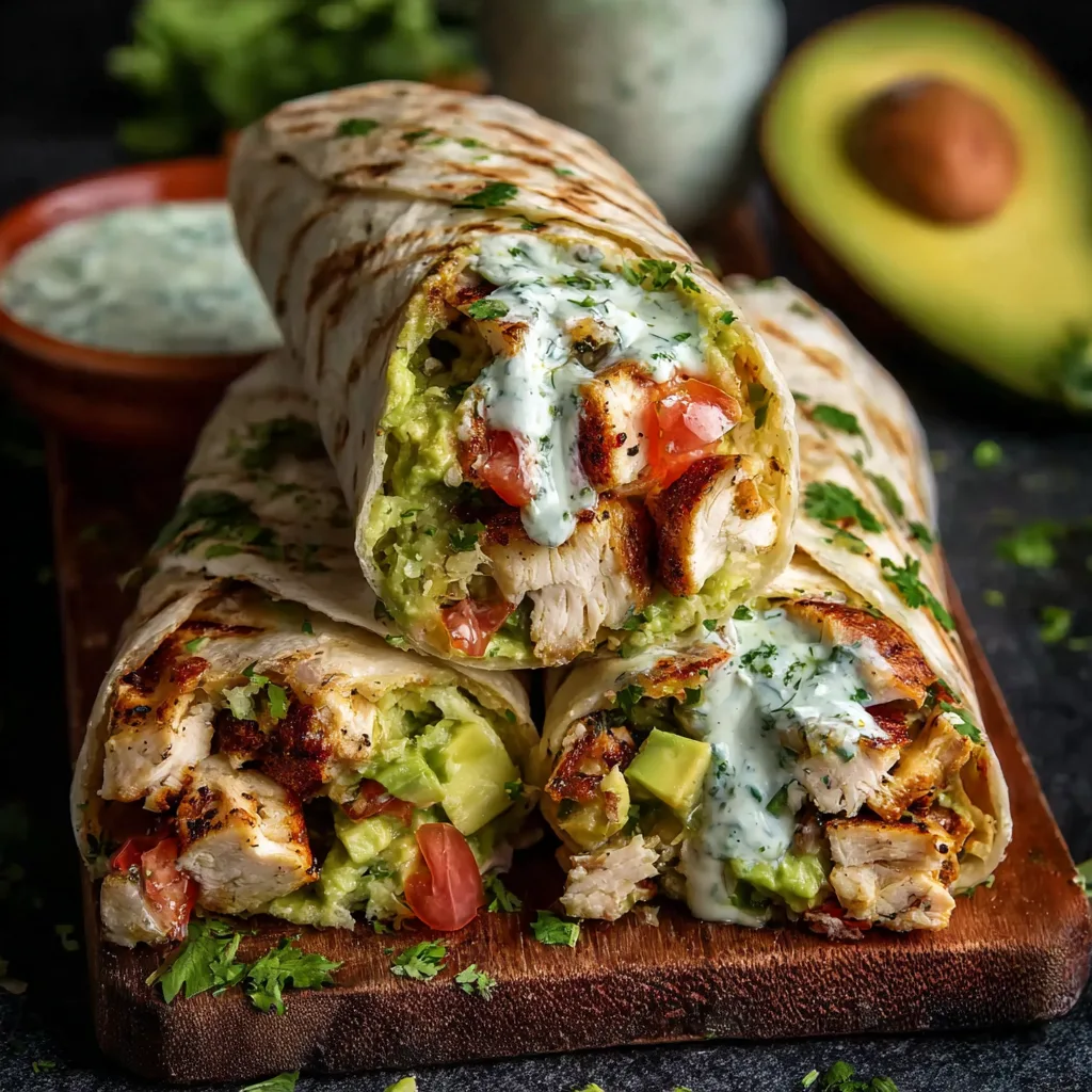 Avocado Chicken Wraps Recipe