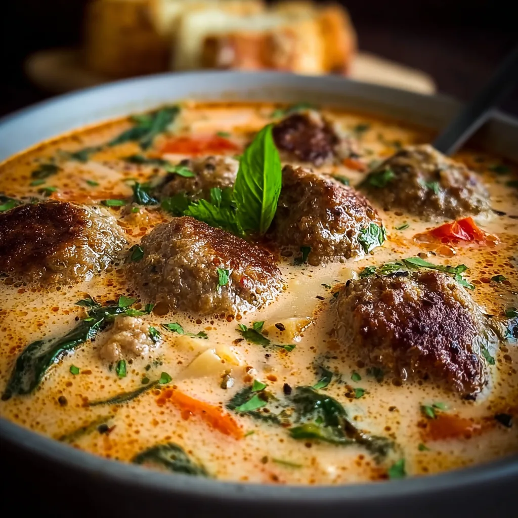 Creamy Italian Meatball Soup: A Deliciously Hearty Recipe for Comfort Food Lovers