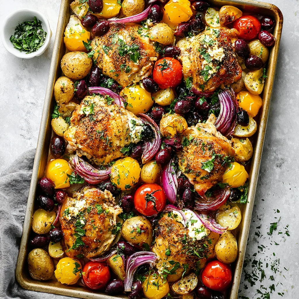 Greek Sheet Pan Chicken Dinner