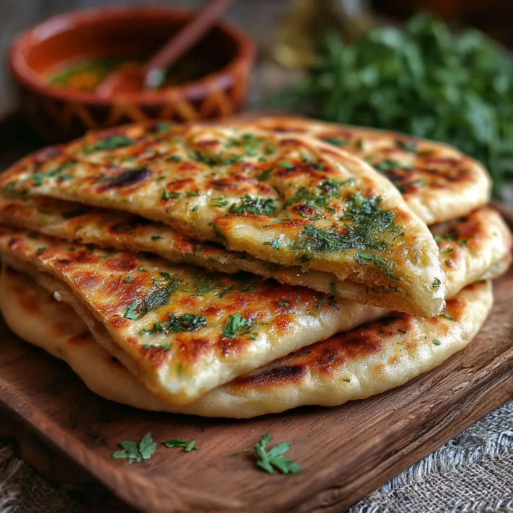 Moroccan Herb-Stuffed Flatbread Recipe for Pure Joy