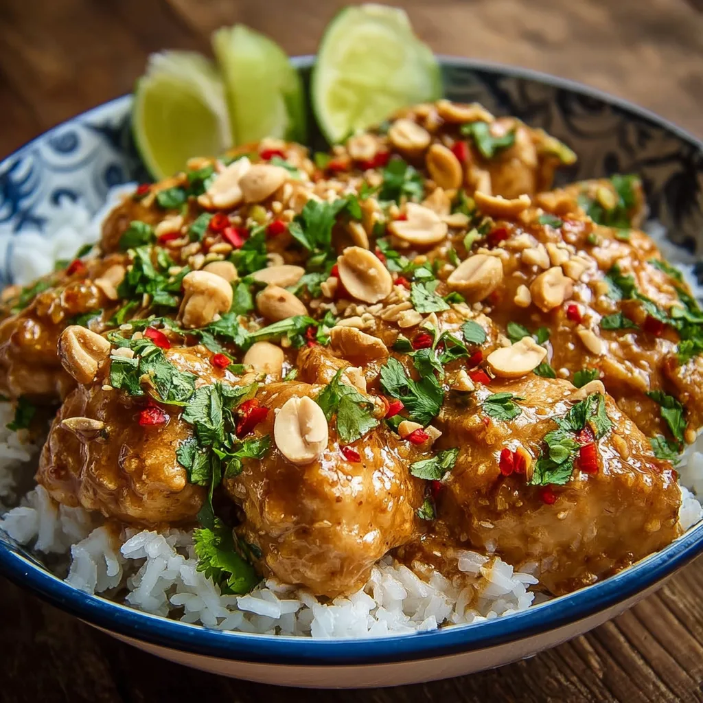 Spicy Thai Peanut Chicken Recipe