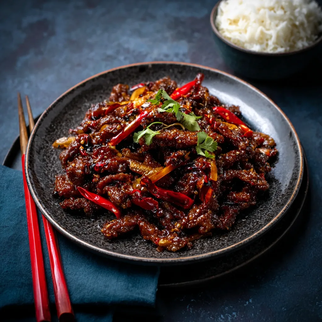 Sticky Chilli Beef with a Crispy Crunch