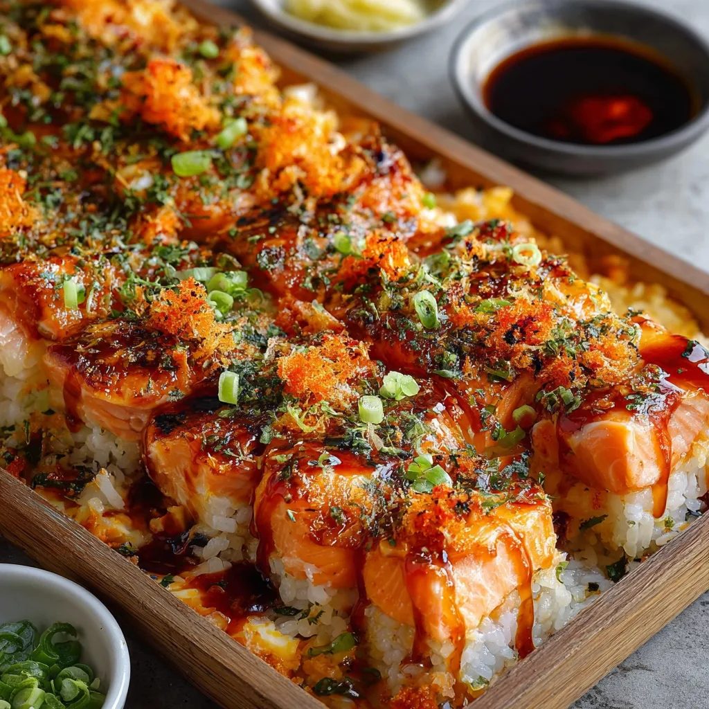 Spicy Salmon Sushi Bake Recipe