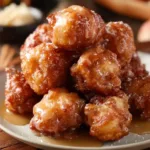 Delicious homemade Apple Fritter Bites with apples and cinnamon