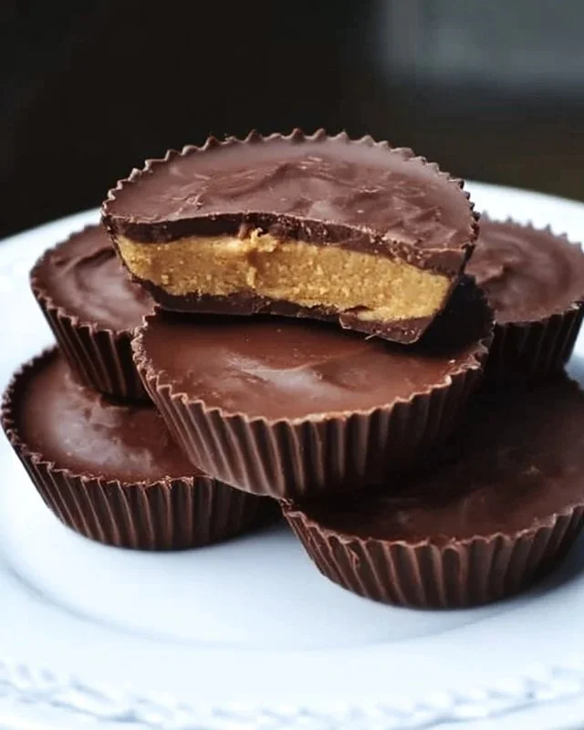 Homemade peanut butter cups better than Reese's, featuring rich chocolate and creamy filling.