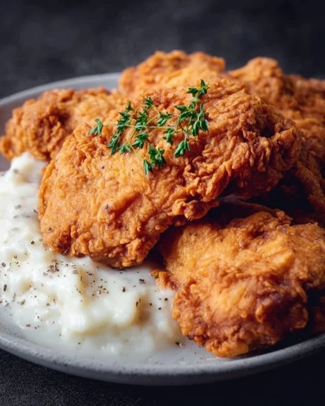 Deliciously crispy Chicken Fried Chicken served on a plate