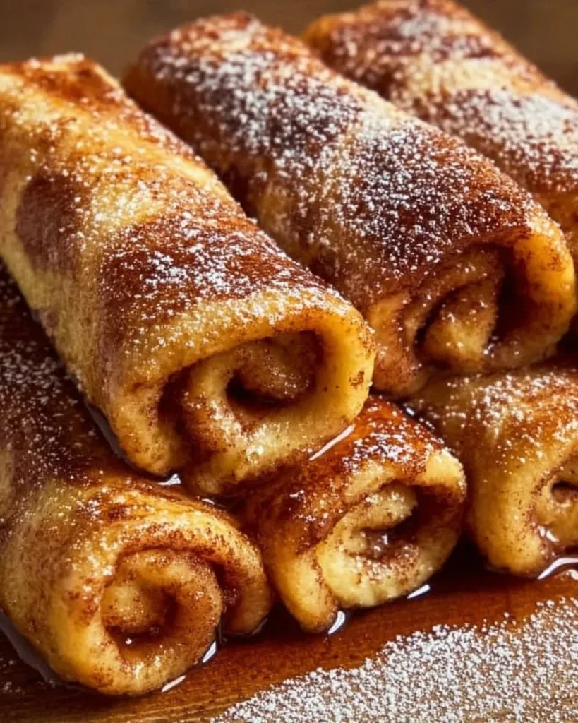 Cinnamon Roll French Toast Casserole baked and served in a dish with icing