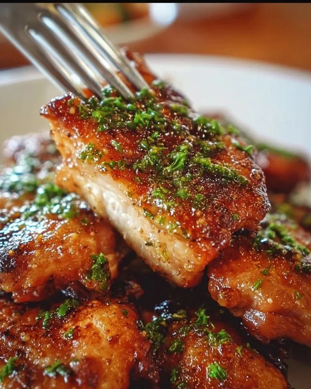 Delicious Garlic Brown Sugar Chicken with a flavorful glaze
