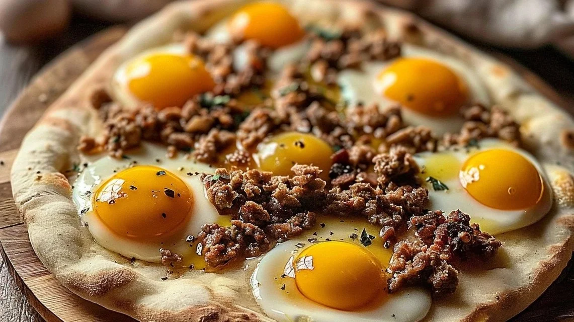 Biscuits and Sausage Gravy Breakfast Pizza