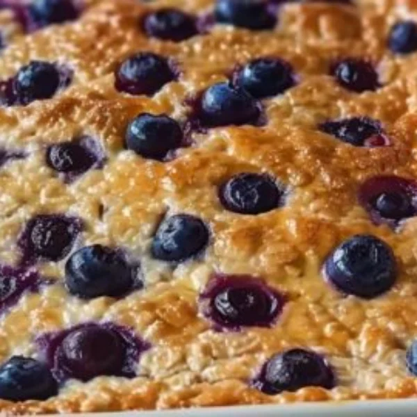 Blueberry Cottage Cheese Breakfast Bake Delight