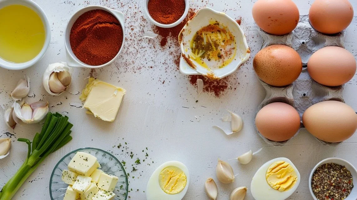 Cajun Boiled Eggs with Spicy Garlic Butter Sauce: Keto Late-Night Snack