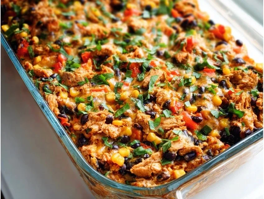 Chicken Burrito Casserole