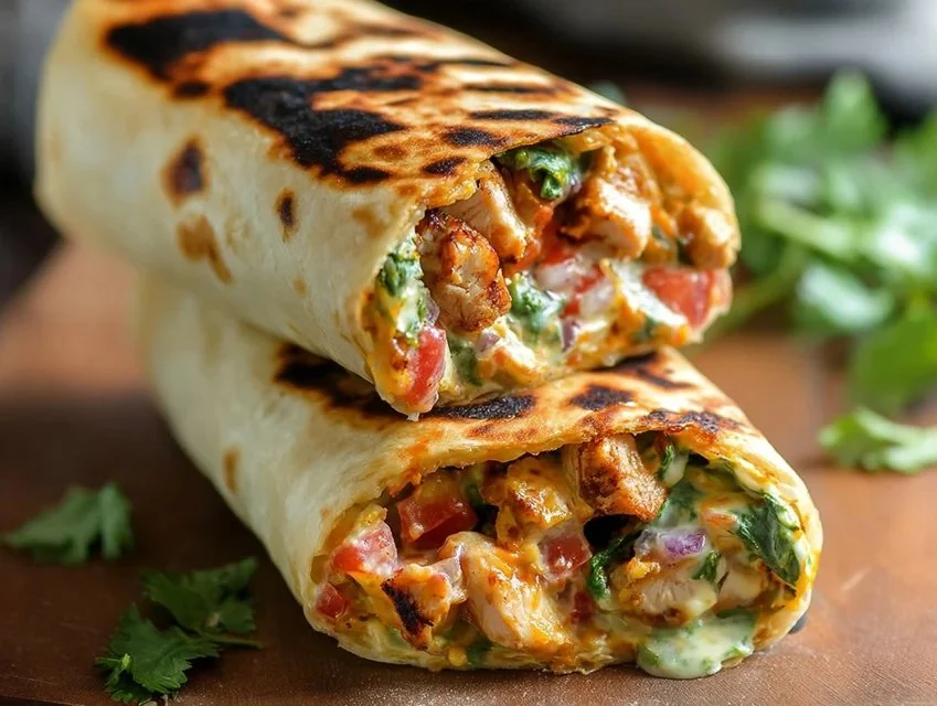 Chipotle Ranch Grilled Chicken Burrito