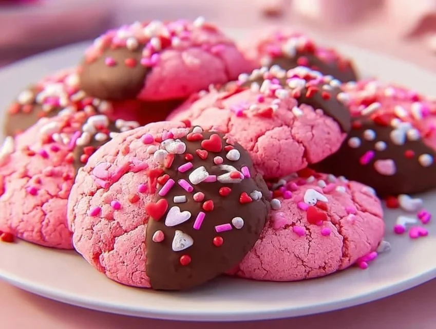 Chocolate-Covered Strawberry Cookies