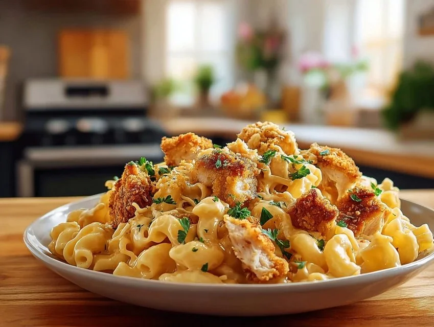 Creamy Chicken Mac and Cheese