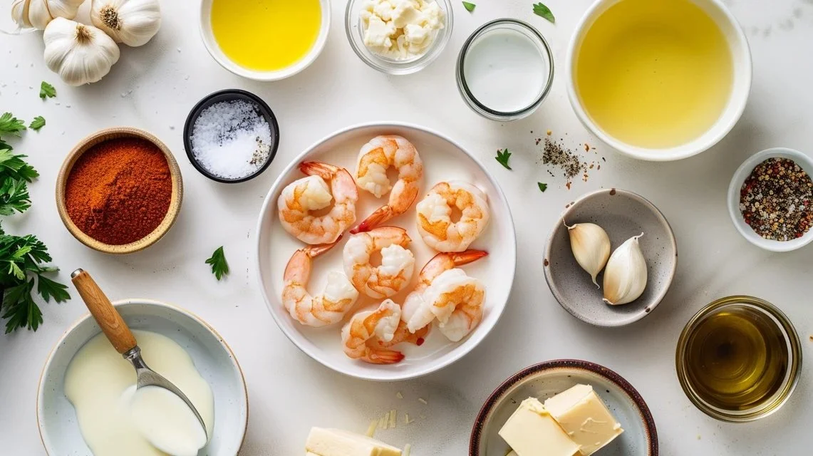 Creamy Garlic Butter Cod and Shrimp Skillet