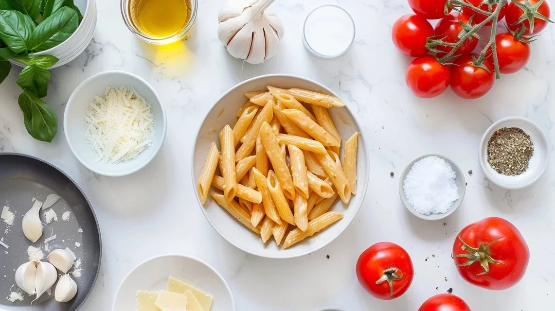 Creamy Tomato Garlic Pasta