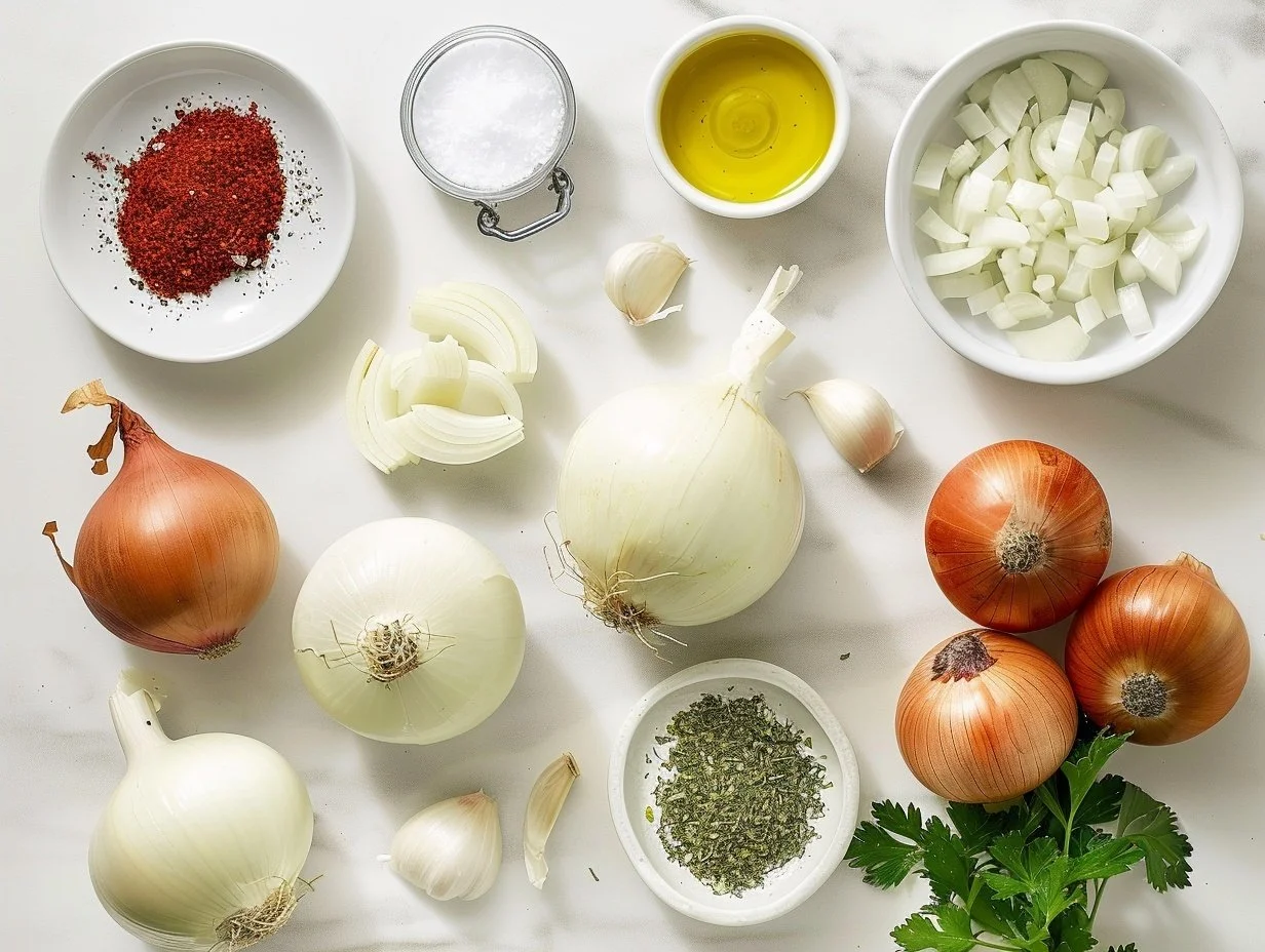 Crispy Air Fryer Onion Petals with Spicy Dipping Sauce