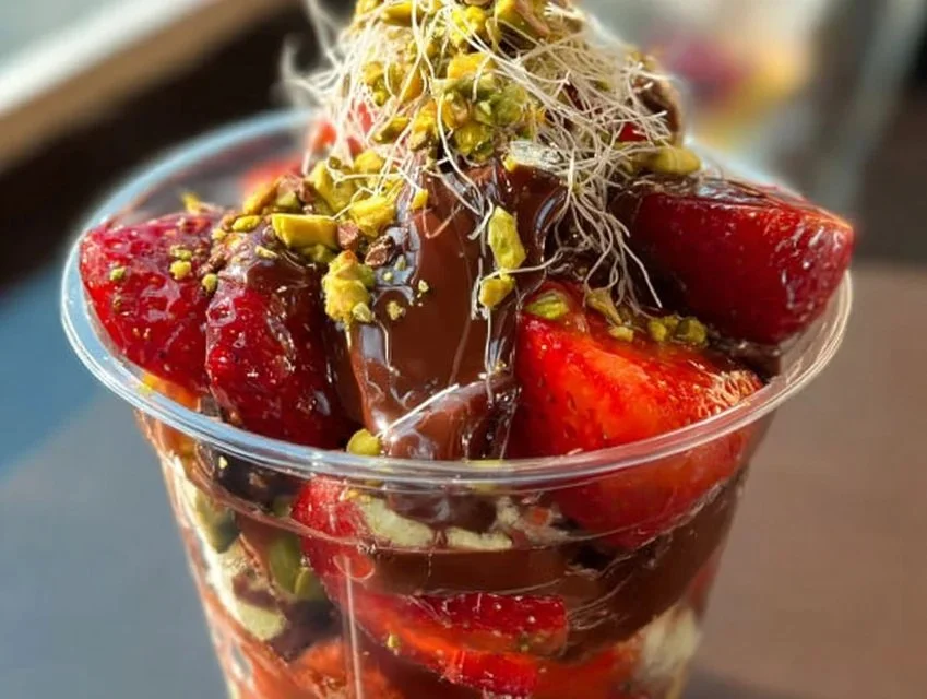 Dubai Chocolate Strawberry Cup