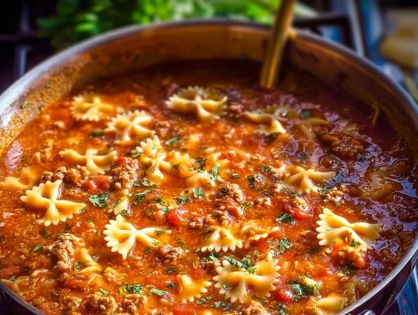 Easy Lasagna Soup