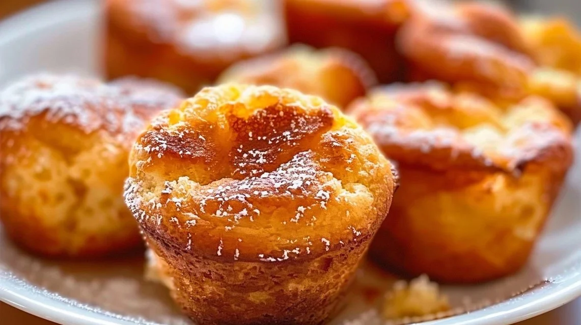 French Toast Muffin topped with syrup and berries for a delightful breakfast treat