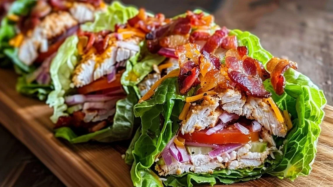 Fresh Keto Turkey Club Lettuce Wraps