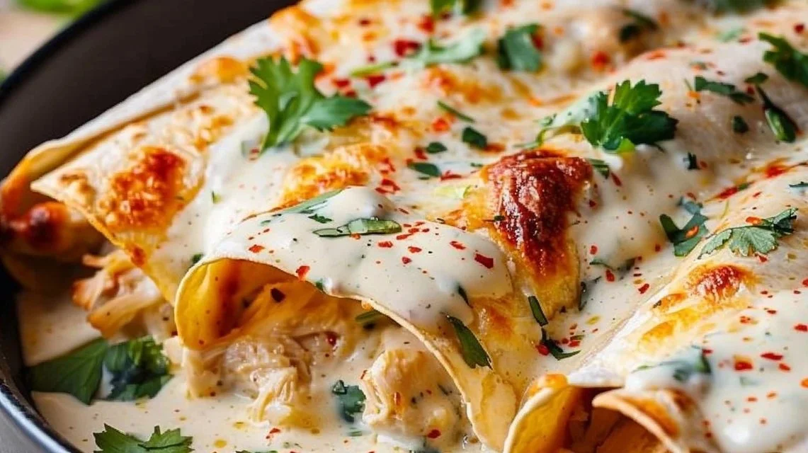 High Protein Chicken Enchiladas