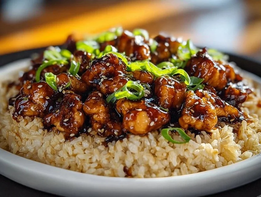 Honey BBQ Chicken Rice