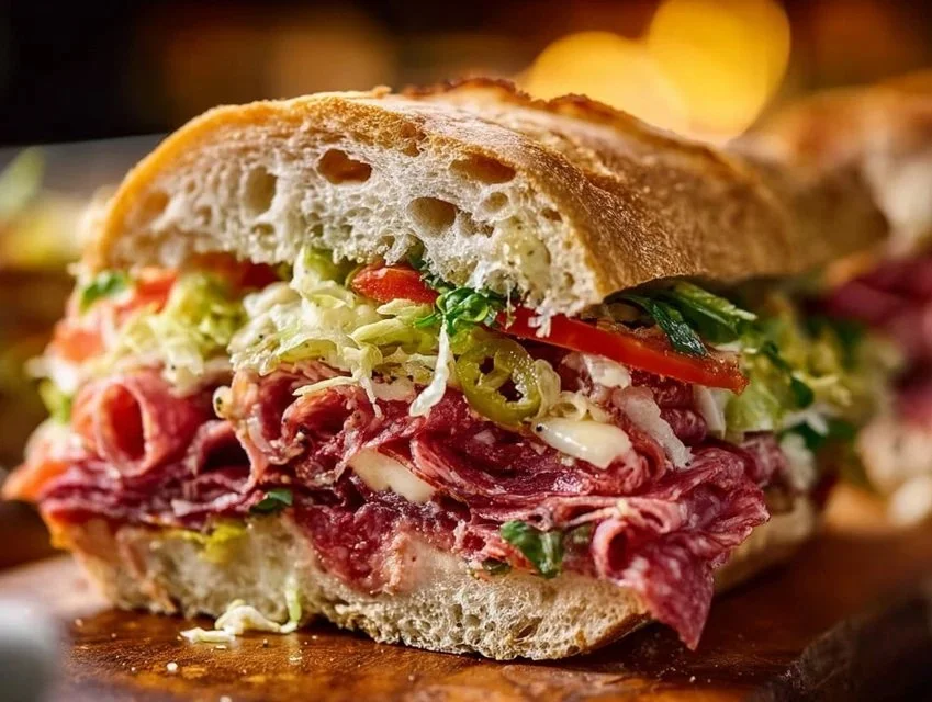 Italian Grinder Salad Sandwich
