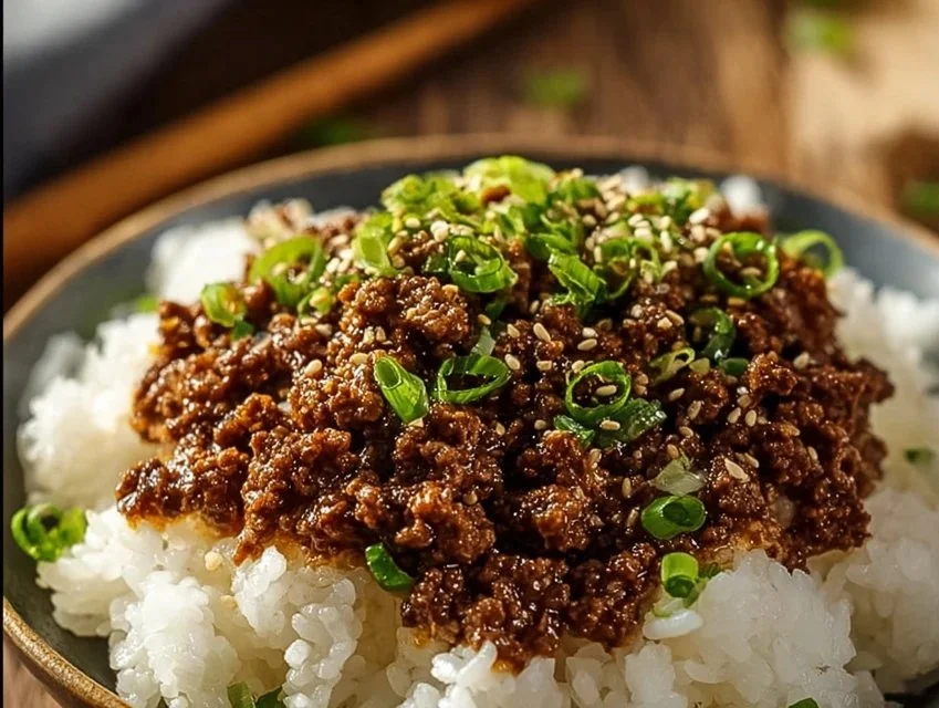 Korean Ground Beef Bowl