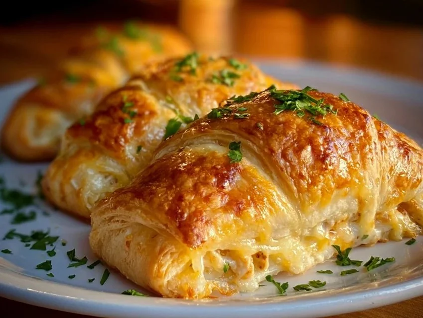 Melt-in-Your-Mouth Cheesy Chicken Crescent Rolls