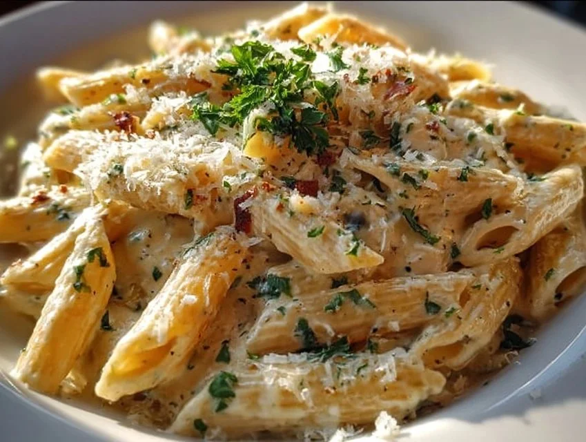 One Pot Creamy Garlic Pasta