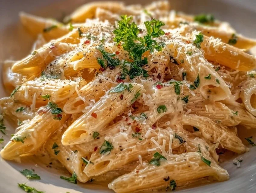 One Pot Creamy Garlic Pasta