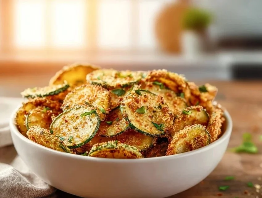 Oven-Baked Zucchini Chips