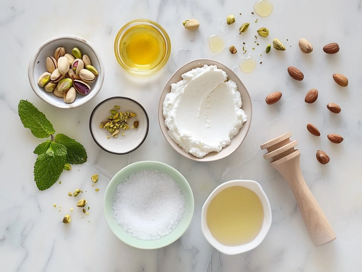 Ricotta Pistachio Honey Bites