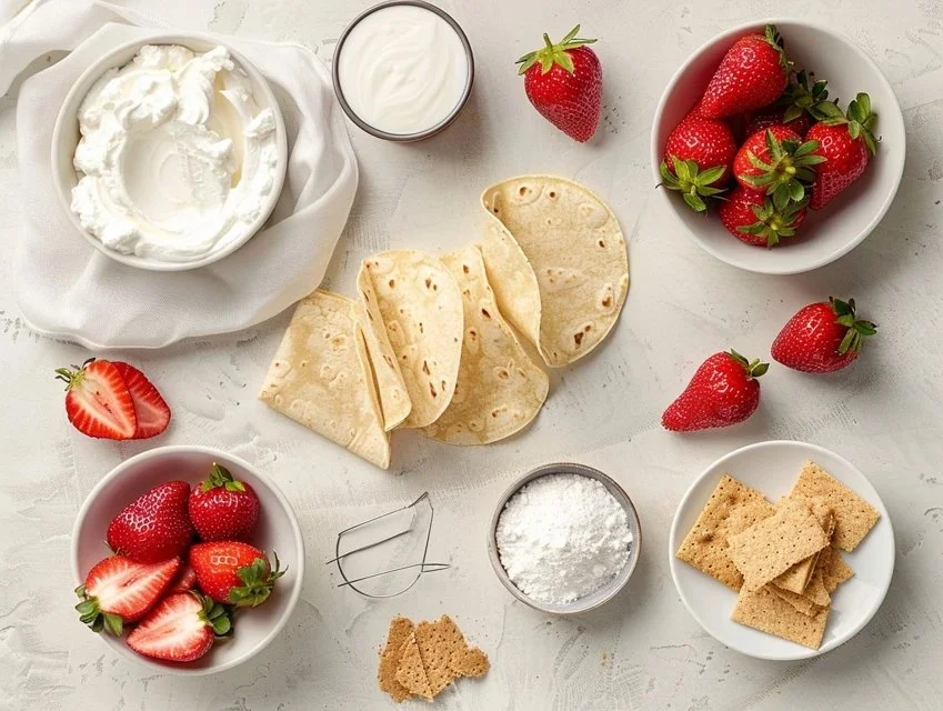 Strawberry Crunch Cheesecake Tacos