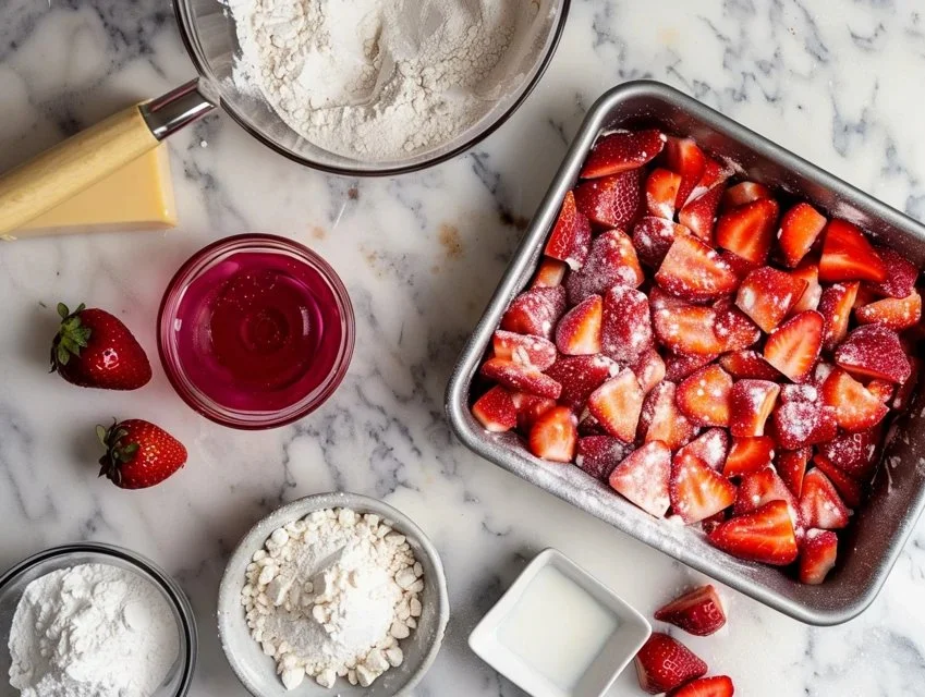 Strawberry Shortcake Bars Recipe