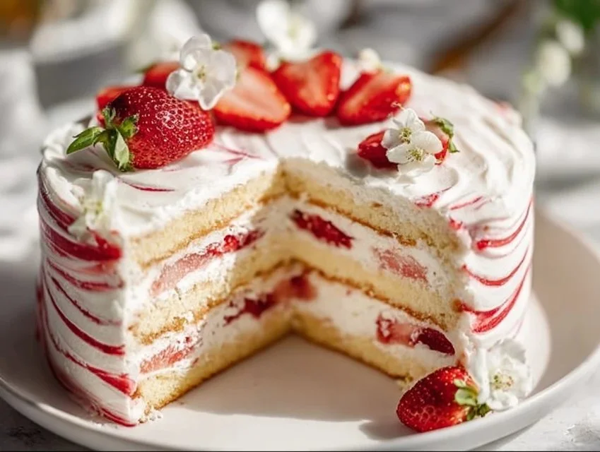 Strawberry Shortcake Layer Cake