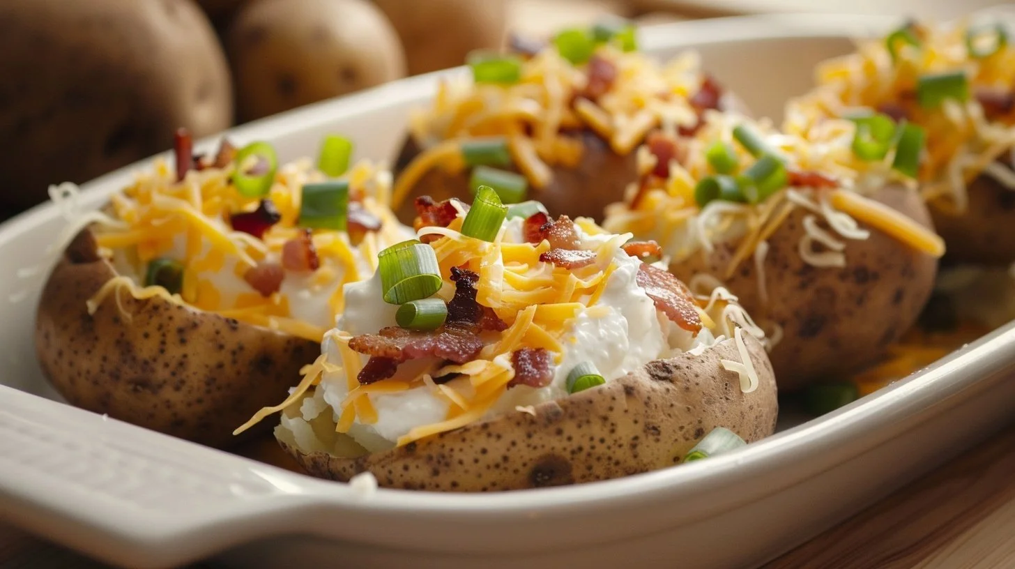 Twice Baked Loaded Breakfast Potatoes